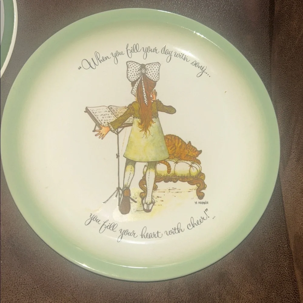 Vintage Collectors Edition Holly Hobbie Plates (2 plate bundle)